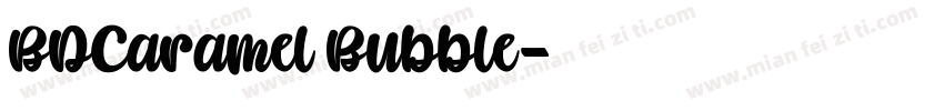 BDCaramel Bubble字体转换